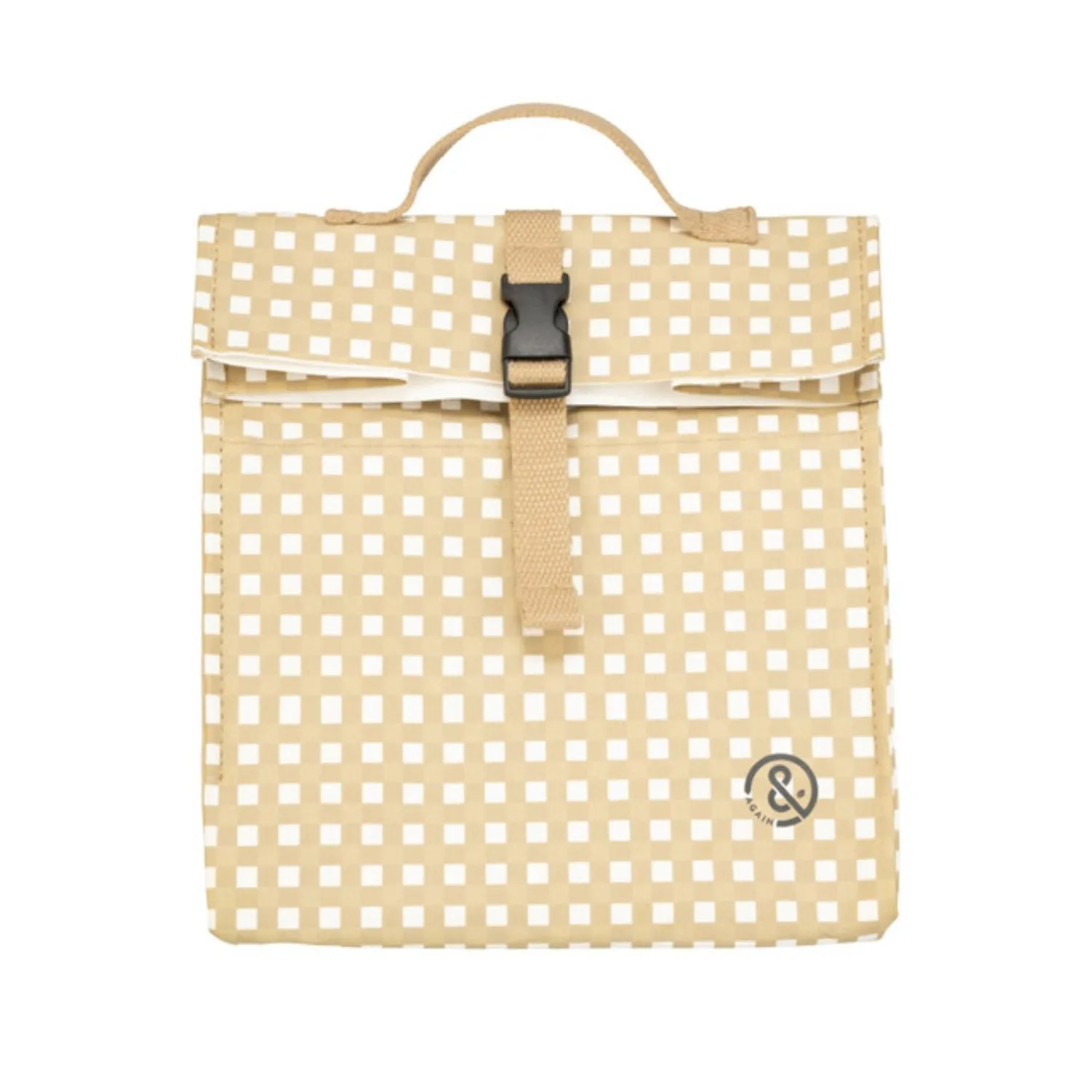 &Again Paper Cooler Lunch Bag - Gingham