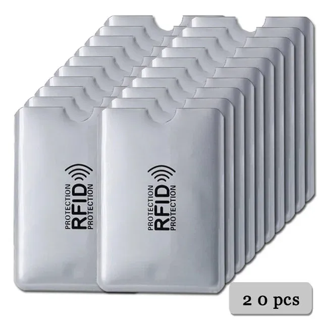 Anti Rfid Card Holder Blocking Reader Lock Bank Card ID Card Case Protector Metal Credit Card Holder Aluminium Case