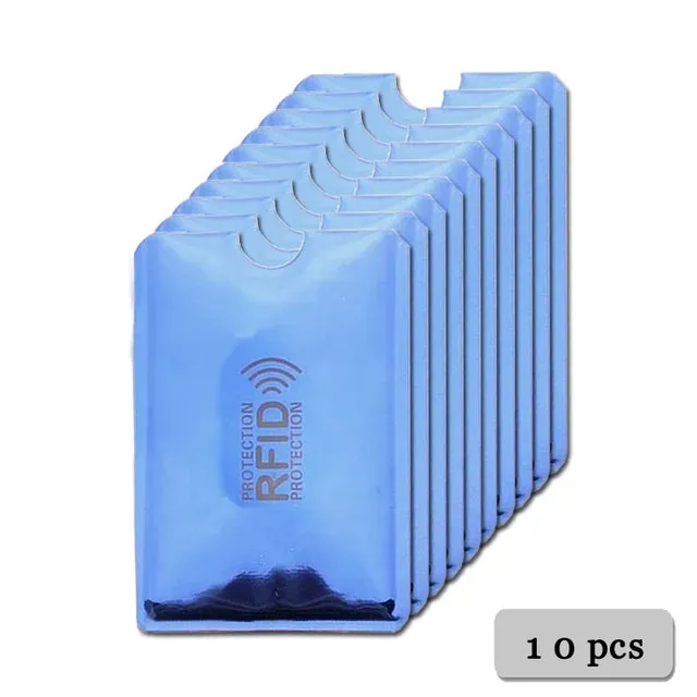Anti Rfid Card Holder Blocking Reader Lock Bank Card ID Card Case Protector Metal Credit Card Holder Aluminium Case