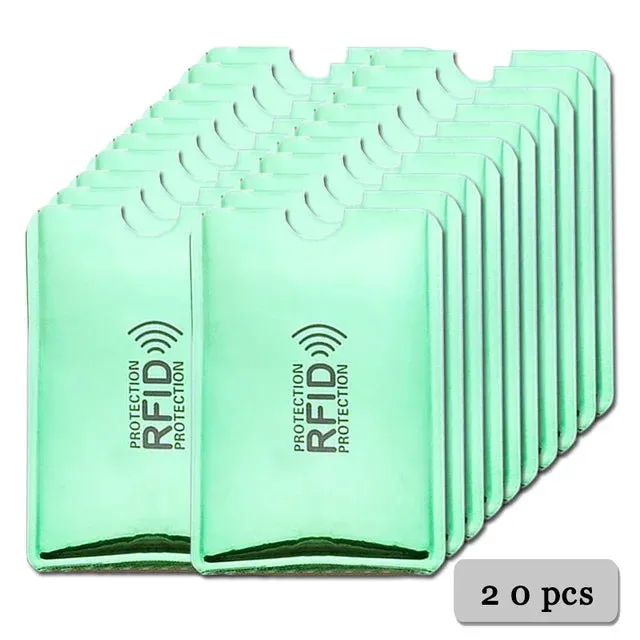 Anti Rfid Card Holder Blocking Reader Lock Bank Card ID Card Case Protector Metal Credit Card Holder Aluminium Case