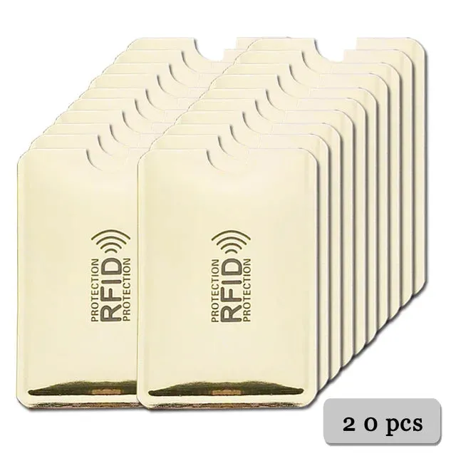 Anti Rfid Card Holder Blocking Reader Lock Bank Card ID Card Case Protector Metal Credit Card Holder Aluminium Case