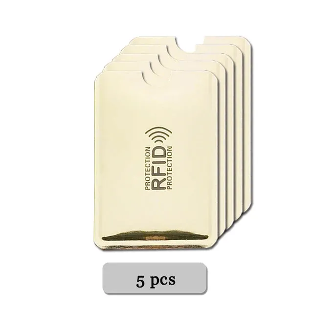 Anti Rfid Card Holder Blocking Reader Lock Bank Card ID Card Case Protector Metal Credit Card Holder Aluminium Case