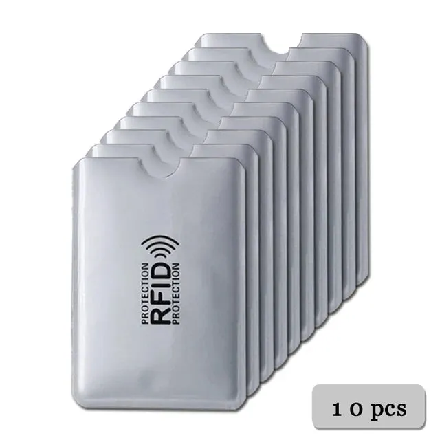 Anti Rfid Card Holder Blocking Reader Lock Bank Card ID Card Case Protector Metal Credit Card Holder Aluminium Case