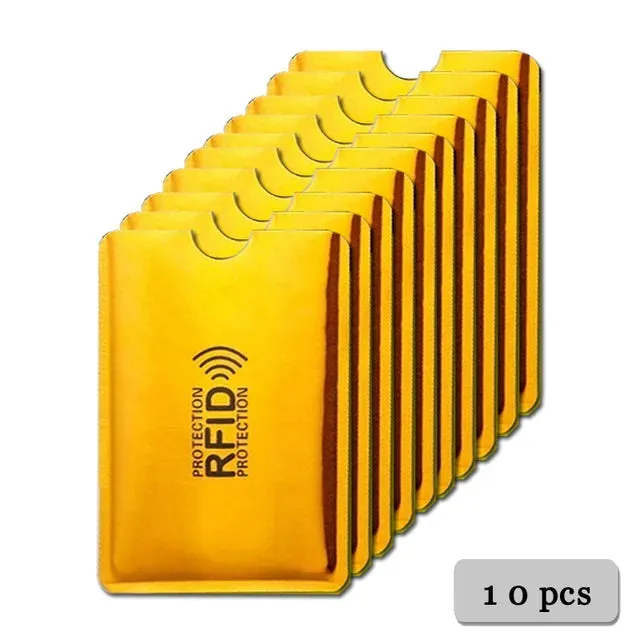 Anti Rfid Card Holder Blocking Reader Lock Bank Card ID Card Case Protector Metal Credit Card Holder Aluminium Case