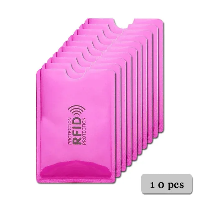 Anti Rfid Card Holder Blocking Reader Lock Bank Card ID Card Case Protector Metal Credit Card Holder Aluminium Case