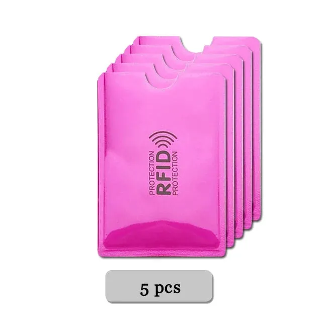 Anti Rfid Card Holder Blocking Reader Lock Bank Card ID Card Case Protector Metal Credit Card Holder Aluminium Case