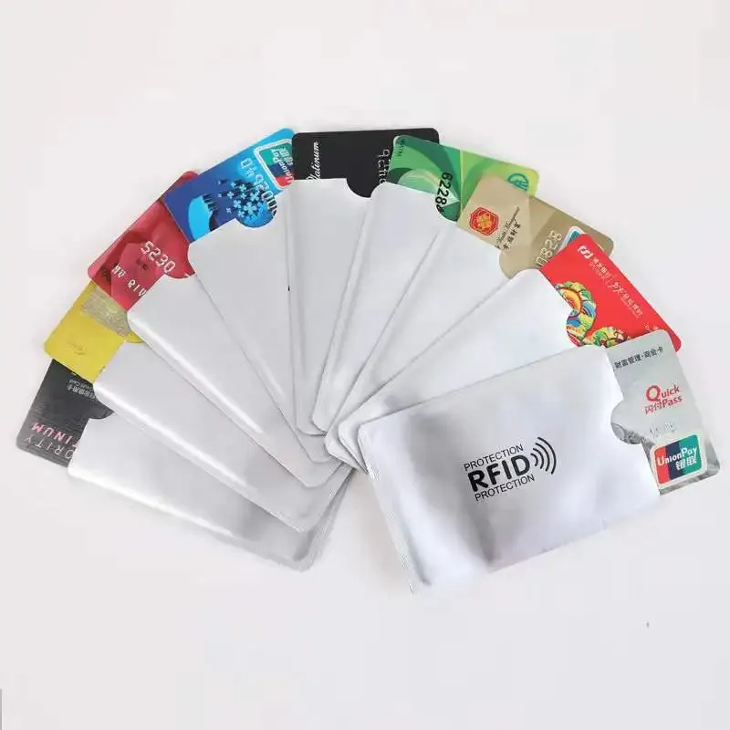Anti Rfid Card Holder Blocking Reader Lock Bank Card ID Card Case Protector Metal Credit Card Holder Aluminium Case