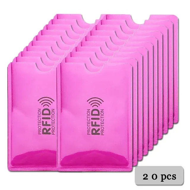 Anti Rfid Card Holder Blocking Reader Lock Bank Card ID Card Case Protector Metal Credit Card Holder Aluminium Case