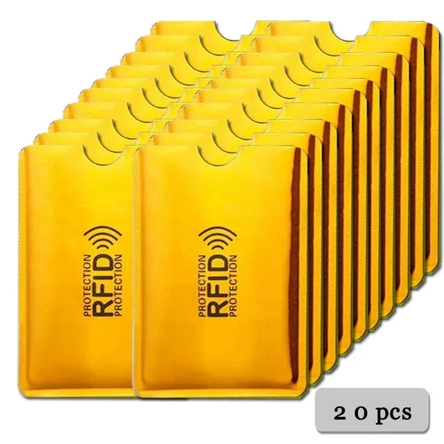 Anti Rfid Card Holder Blocking Reader Lock Bank Card ID Card Case Protector Metal Credit Card Holder Aluminium Case
