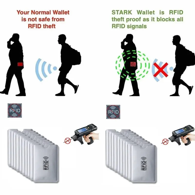 Anti Rfid Card Holder Blocking Reader Lock Bank Card ID Card Case Protector Metal Credit Card Holder Aluminium Case