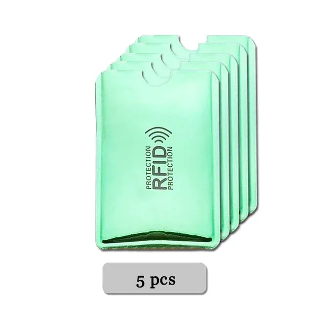 Anti Rfid Card Holder Blocking Reader Lock Bank Card ID Card Case Protector Metal Credit Card Holder Aluminium Case
