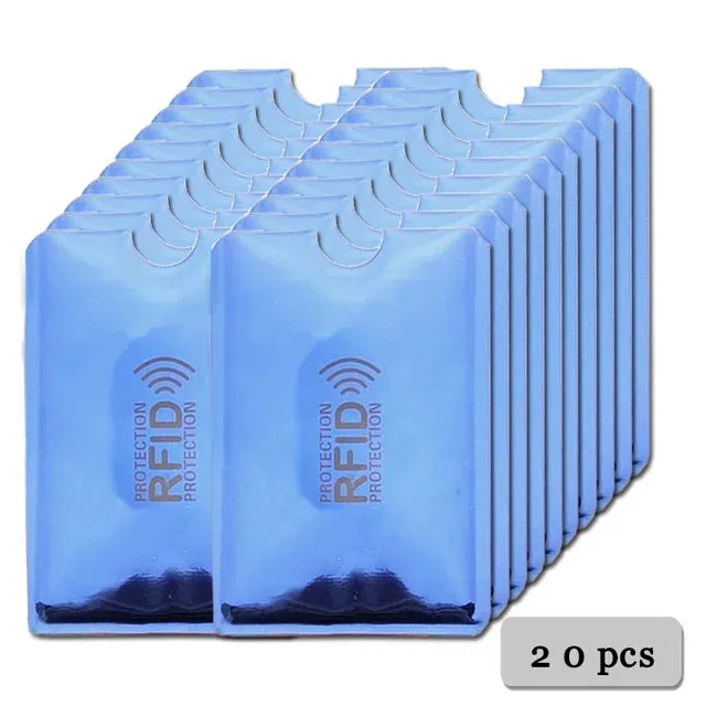 Anti Rfid Card Holder Blocking Reader Lock Bank Card ID Card Case Protector Metal Credit Card Holder Aluminium Case