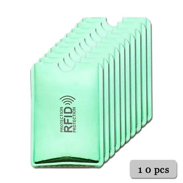 Anti Rfid Card Holder Blocking Reader Lock Bank Card ID Card Case Protector Metal Credit Card Holder Aluminium Case