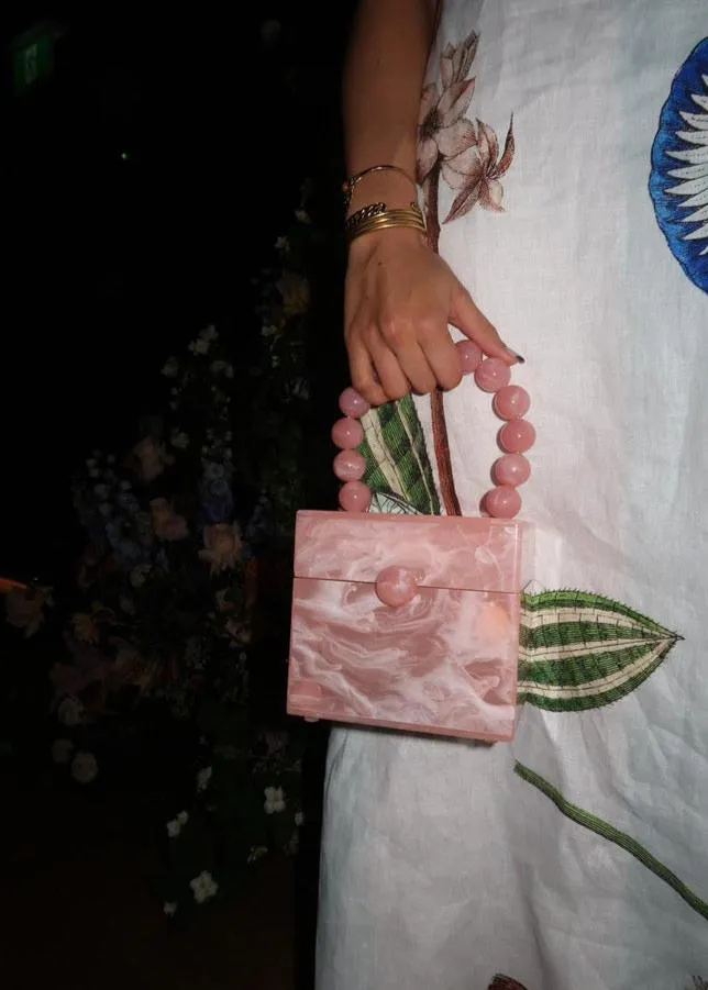 Cult Gaia | Eos box clutch bag, pink