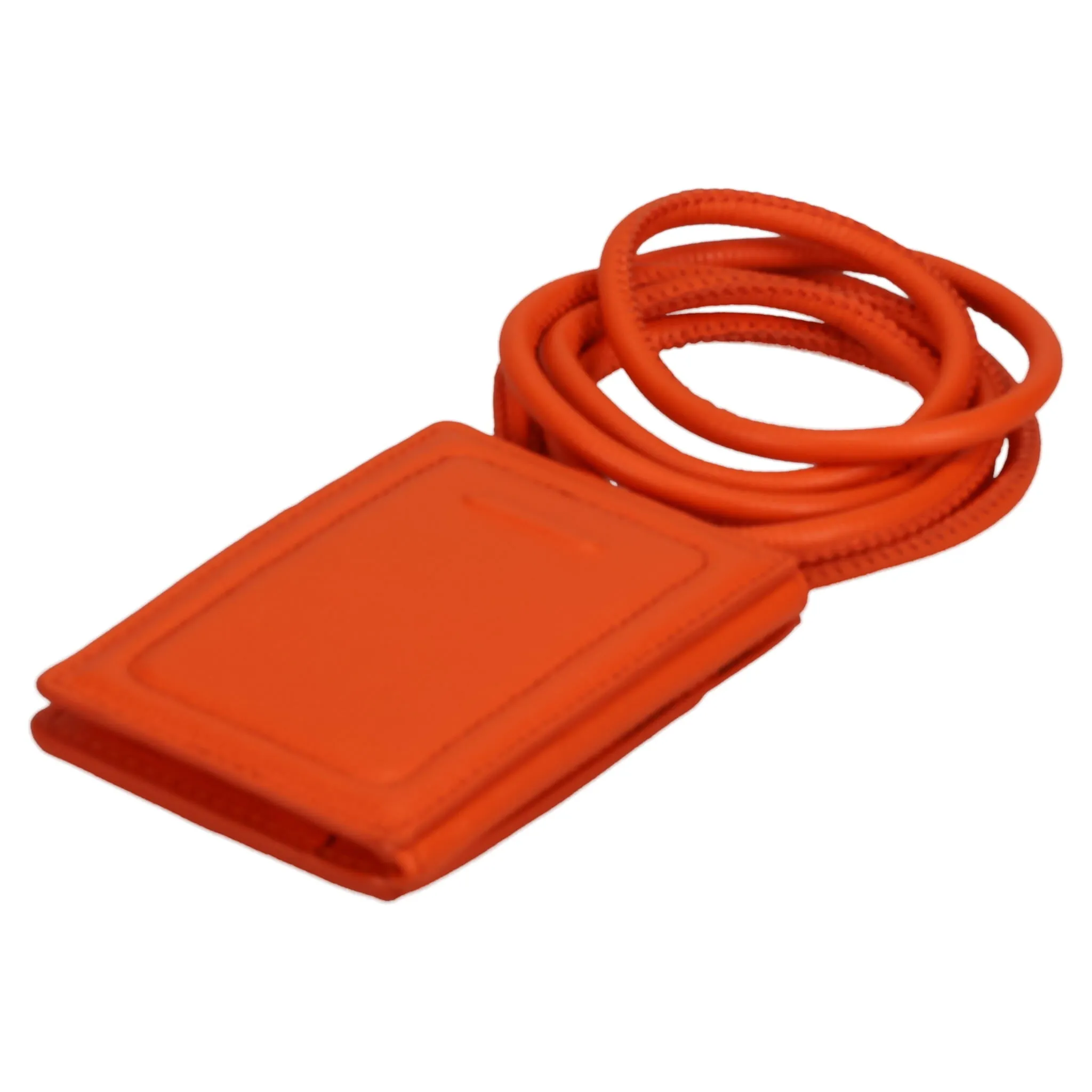iPhone ACCESSORY-SHOULDER STRAP CARD CASE / CARROT ORANGE