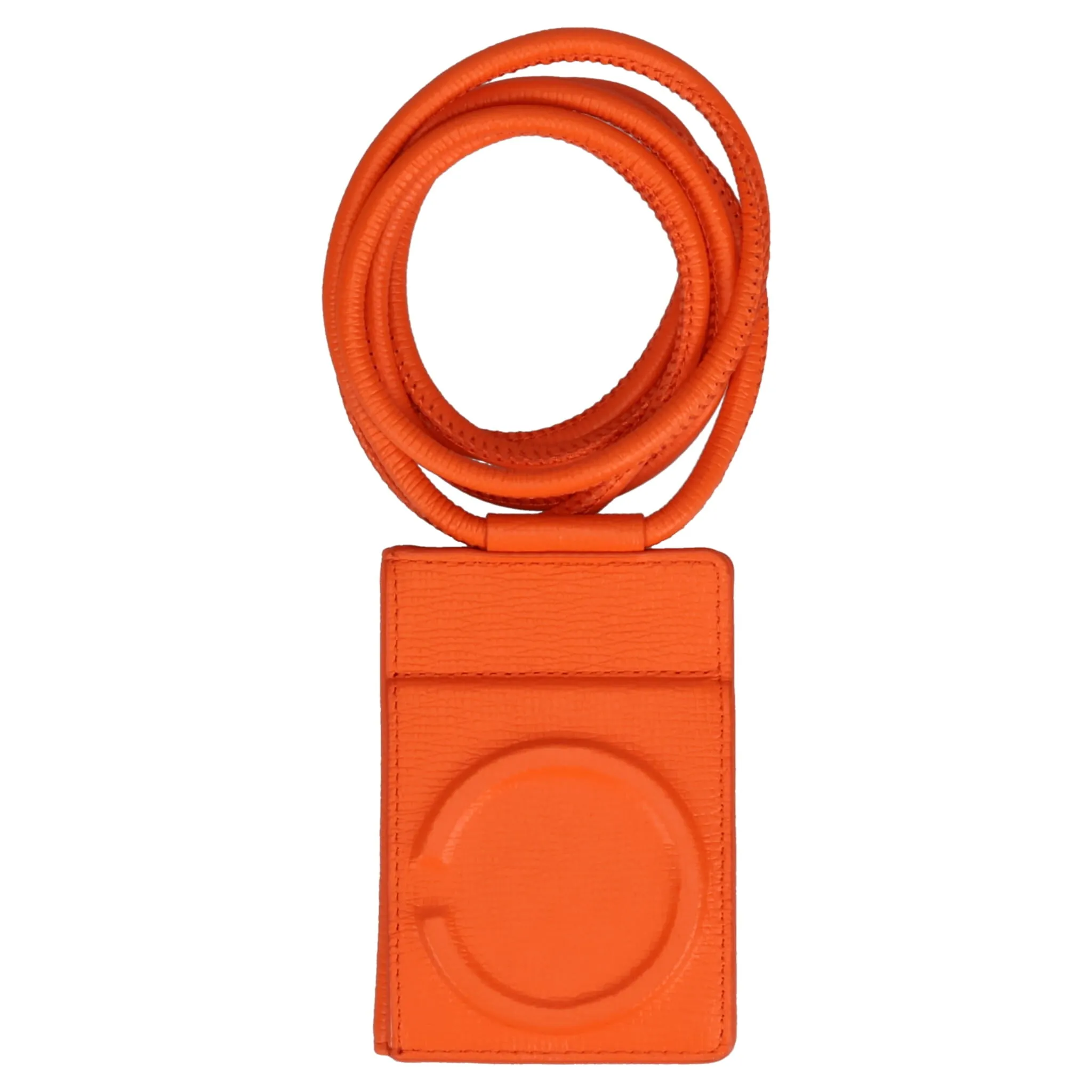 iPhone ACCESSORY-SHOULDER STRAP CARD CASE / CARROT ORANGE