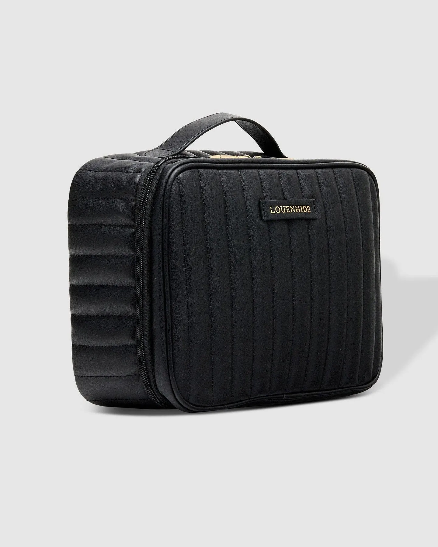Maggie Cosmetic Case in Black by Louenhide