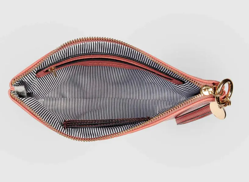 The Louenhide Gracie Clutch- Dusty Rose