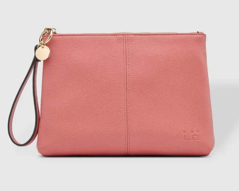 The Louenhide Gracie Clutch- Dusty Rose