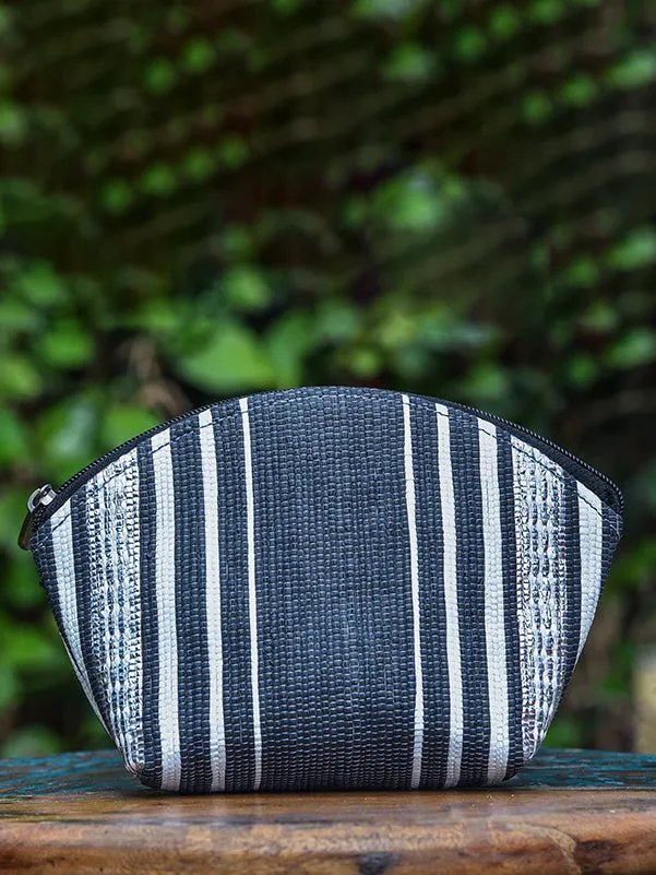 Upcycled Cosmetic Pouch Black