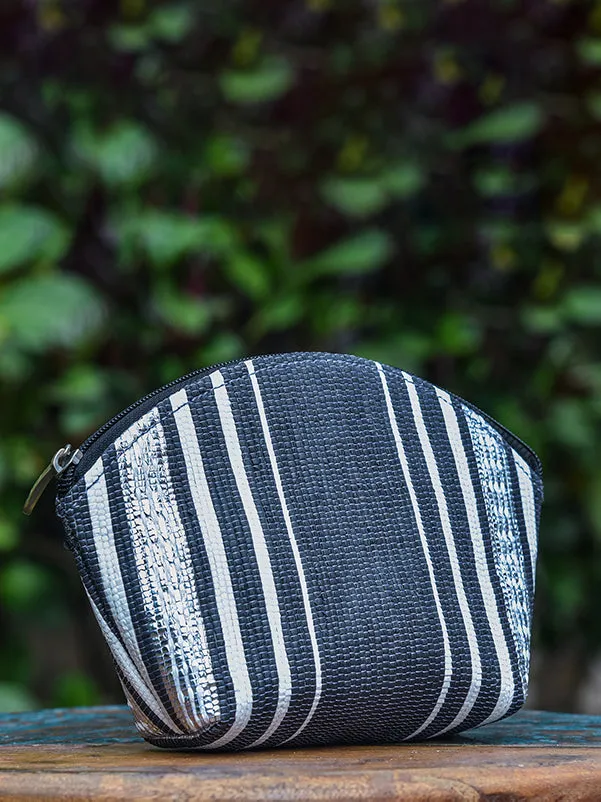 Upcycled Cosmetic Pouch Black